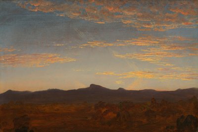 Studie voor "Catskill Creek" door Thomas Cole