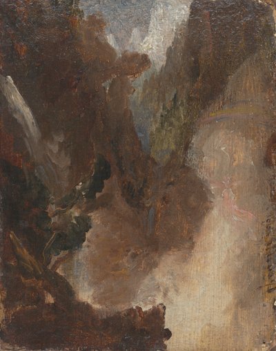 Studie voor een scène uit Lord Byron door Thomas Cole