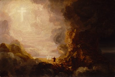 De Pelgrim van het Kruis aan het Einde van Zijn Reis, c. 1846-48 door Thomas Cole