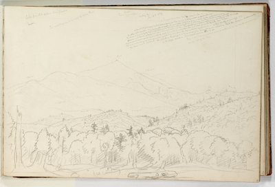 Uitzicht op Schroon Mountain naar het noorden 28 juni door Thomas Cole