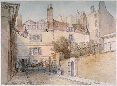 Bride Lane, City of London door Thomas Colman Dibdin