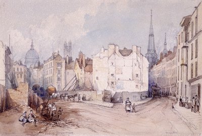 Cannon Street, Londen door Thomas Colman Dibdin
