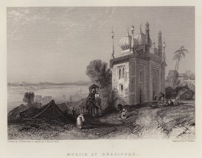 Moskee in Ghazipore door Thomas Colman Dibdin