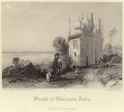 Moskee in Ghazipore door Thomas Colman Dibdin