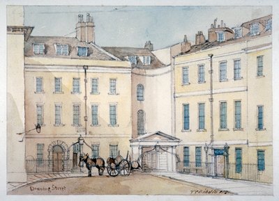 Uitzicht op Downing Street, Westminster, Londen door Thomas Colman Dibdin