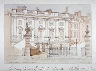 Uitzicht op Lindsey House, Lincoln