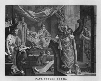 Paulus voor Felix, 1807, 1827 door Thomas Cook