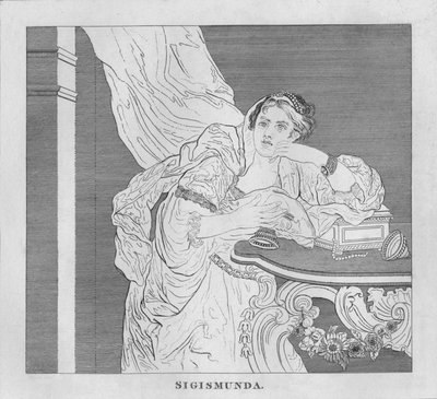 Sigismunda, 1808, 1827 door Thomas Cook