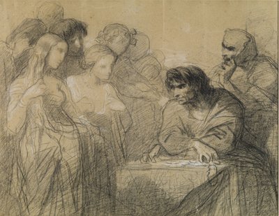 De liefde voor goud (De dorst naar goud) (studie) door Thomas Couture