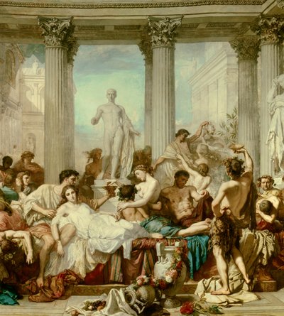 (detail) De Romeinen van Decadentie door Thomas Couture
