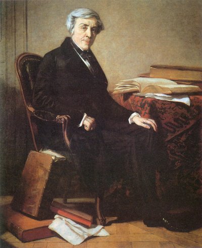 Portrait of Jules Michelet (1798-1874) door Thomas Couture