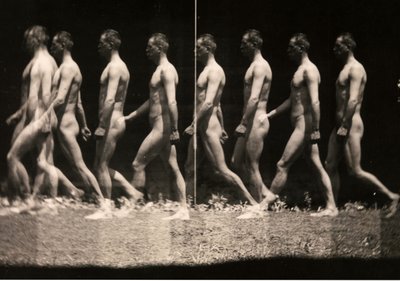 Man die loopt stroboscopische foto door Thomas Cowperthwait Eakins