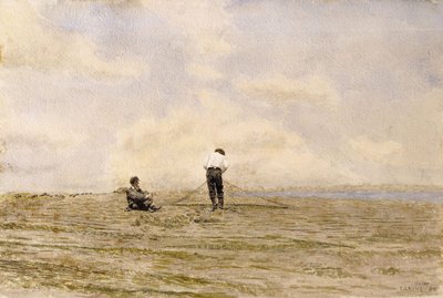 Het Net Repareren, 1882 door Thomas Cowperthwait Eakins