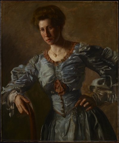Portret van Elizabeth L. Burton, c.1905-06 door Thomas Cowperthwait Eakins