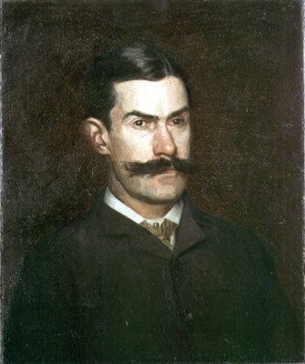 Portret van Frank MacDowell, ca. 1886 door Thomas Cowperthwait Eakins