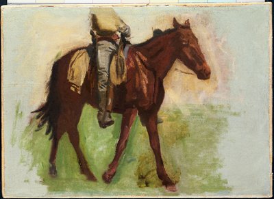 Schets voor "Cowboys in de Badlands" door Thomas Cowperthwait Eakins