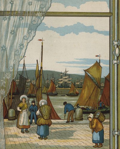 Boulogne: de haven door Thomas Crane
