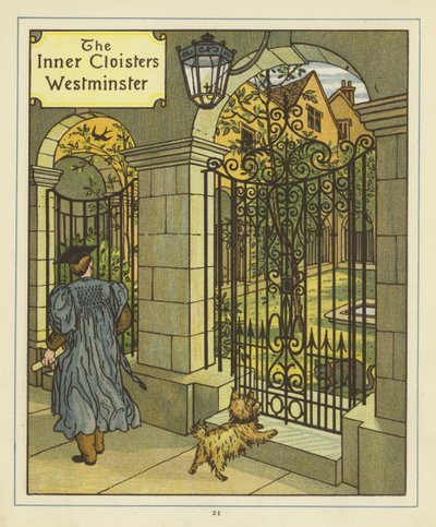 De Binnenste Kloosters van Westminster door Thomas Crane