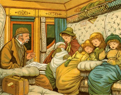 Treinreis in de jaren 1880 van Parijs naar Calais 