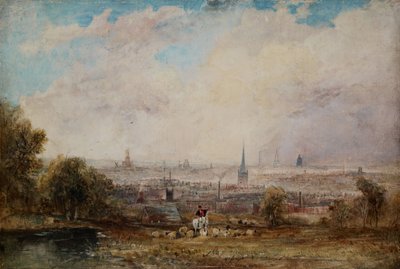 Een verre blik op Birmingham door Thomas Creswick
