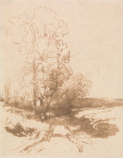 In een landweg door Thomas Creswick