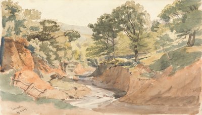 Landschapszicht bij Powerscourt door Thomas Creswick