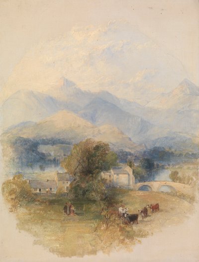 Uitzicht vanaf het Huis van Mr. Southey, Keswick door Thomas Creswick