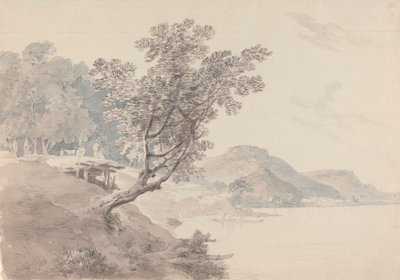 Akbarpur Gaut, nabij Rhotas, India door Thomas Daniell