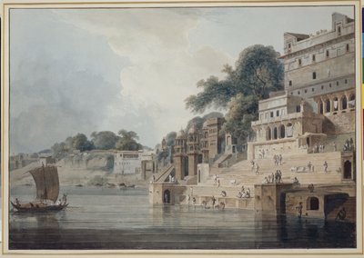 Dasasvamedha Ghat, Benares door Thomas Daniell