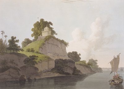 Hindoe Tempel bij Currah, aan de rivier de Ganges, uit 