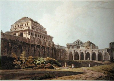 Deel van het Paleis, Madura, plaat XIII uit Oriental Scenery, gepubliceerd 1797 door Thomas Daniell