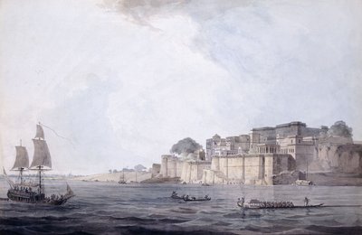 Ramnagar, nabij Benares [Varanasi], Uttar Pradesh, c. 1788-9 door Thomas Daniell