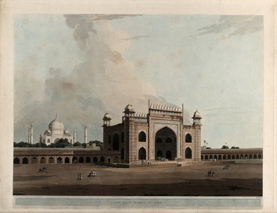 De Taje Mahal, in Agra door Thomas Daniell
