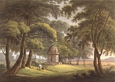 Het graf van een Moorse dame, Bengalen, gegraveerd door Joseph Constantine Stadler, uitgegeven door Edward Orme, 1803 door Thomas Daniell