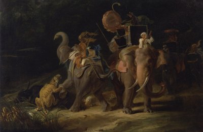 Tijgerjacht in de Oost-Indië door Thomas Daniell