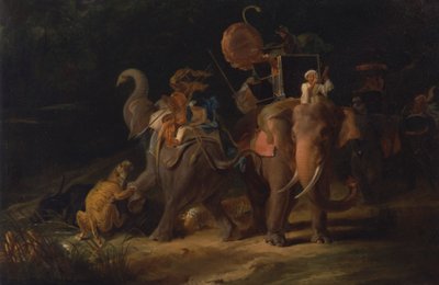 Tijgerjacht in de Oost-Indië [1798, Royal Academy of Arts, Londen, tentoonstellingscatalogus] door Thomas Daniell