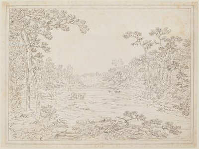 Landschap van Pennsylvania door Thomas Doughty