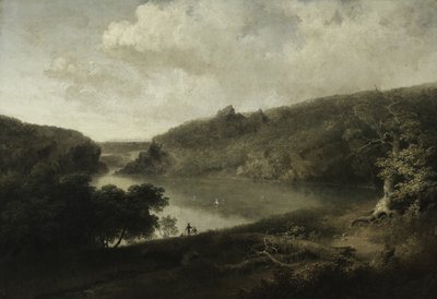Uitzicht op een Meer, ca. 1830 door Thomas Doughty