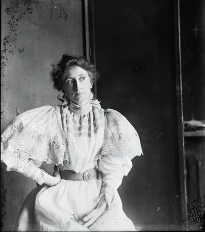 Jennie Dean Kershaw mevrouw Samuel Murray door Thomas Eakins