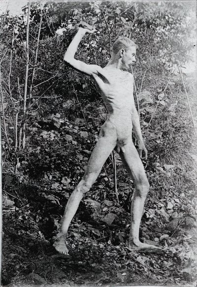 Steenwerper, ca. 1883 door Thomas Eakins