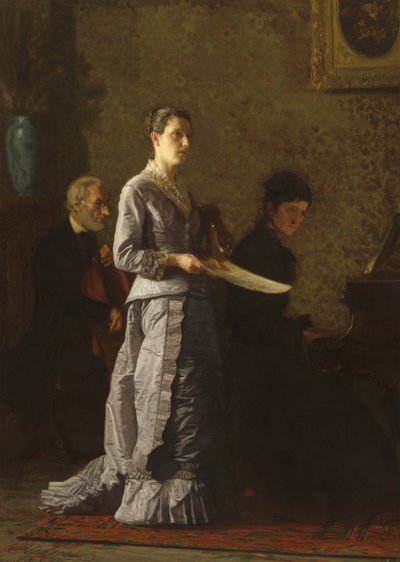 Een zielig lied zingen door Thomas Eakins