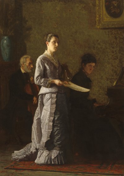 Een zielig lied zingen, 1881 door Thomas Eakins