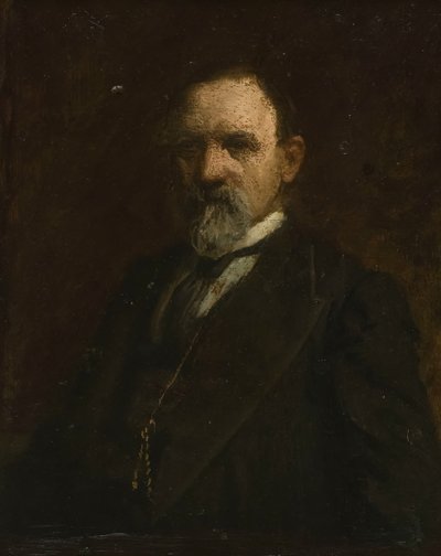 Studie voor portret van Joshua Ballinger Lippincott door Thomas Eakins