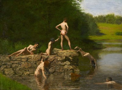 Zwemmen  door Thomas Eakins