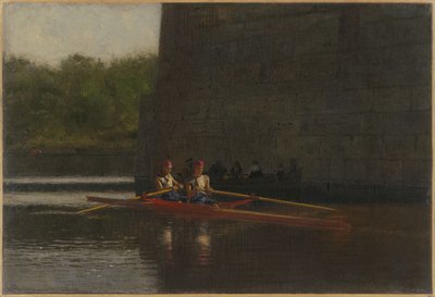 De roeiers (de gebroeders Schreiber) door Thomas Eakins