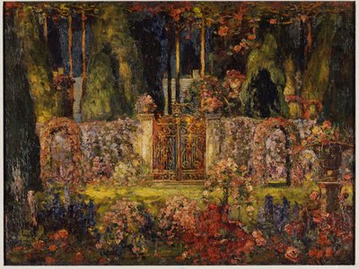 De poorten van het landhuis door Thomas Edwin Mostyn