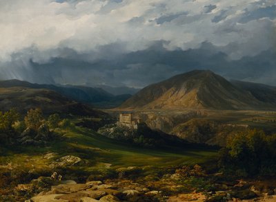 Kasteel Cles in Nonntal in Zuid-Tirol door Thomas Ender