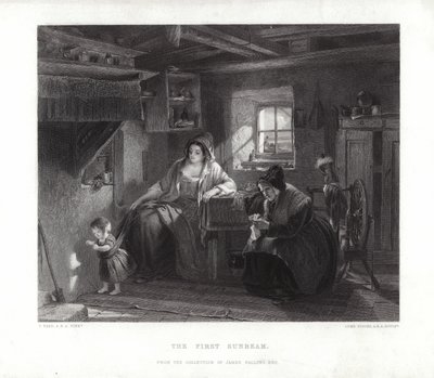 De eerste zonnestraal door Thomas Faed