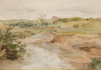 Het oude kasteel door Thomas Faed