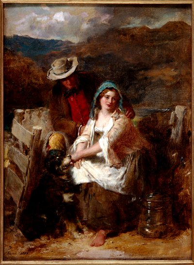 Te jong om te trouwen, 1869 door Thomas Faed